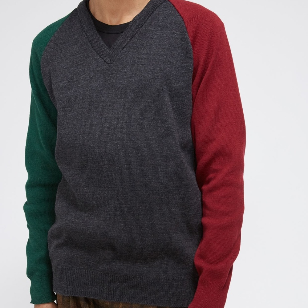 NWT Comme Des Garcons Color Block Sweater M - Picture 4 of 7